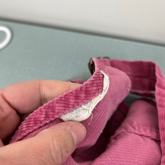 Vintage OshKosh B'gosh Red Corduroy Jumper Dress USA - Picture 3 of 6